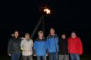 Beacon - Val Baxter, Max Perez Baeza, Aileen Farnell, Colin Farnell, Chris Greenfield and Graham Crame lit the beacon in Cliff Park, Dovercourt, to mark the Queen’s 90th birthday in 2016