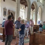 Visitors at Clavering Church Heritage Day