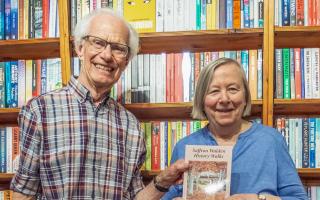 Peter and Jacqueline Cooper at the launch of Saffron Walden History Walks