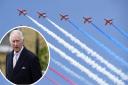 Flypast - The Red Arrows will join the celebratory flypast in honour of the King's birthday