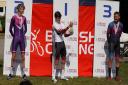 Charlie Stanton-Stock (left) won two silver medals at the British Para-cycling Championships