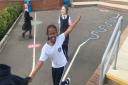 Magna Carta Primary Academy pupils take place in the Daily Mile to keep fit and active. In May, they linked this with a 'Race to Rungis'