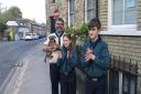 Jason Williams of 1st Saffron Walden Scout troop sent us this photo from Thursday's 8pm NHS clap on East Street. He's here with Charlie, Ruby and Buddy - a 12 week old Border Terrier. Picture: Jason Williams