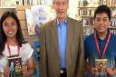 Saffron Walden MP Sir Alan Haselhurst, who visited Broomfield Library to promote the children's reading challenge