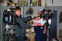 The film crew will be recording in Saffron Walden, Thaxted and Stansted Mountfitchet. They are seen here filming at The Shopkeeper Store in Great Dunmow