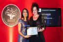 Sarah Ellis (right) won a gold award in 2019 for Community Champion at the Best Business Woman Awards. She returned to the awards in 2021 to collect a silver prize in the 