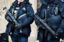 Action - a stock picture of armed police officers