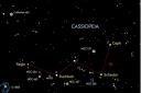 Cassiopeia will be visible in the night sky