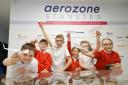Children learning in Stansted Airport's Aerozone