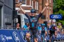 Charlotte Kool winning the first stage of Ford RideLondon Classique earlier this year