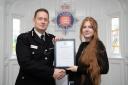 Brave - Caitlan Smith receives a commendation for her heroic efforts that helped save a life