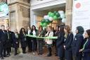 Mayor Cllr Heather Asker attended the ribbon-cutting ceremony at Specsavers in Saffron Walden