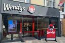 Eatery - The front of the Wendy's fast food restaurant