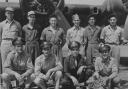 Lt. Marco Demara (front row, third from left) and his crew in the 91st Bomber Group