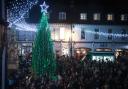 Saffron Walden's Market Place was filled with families who came to see the Christmas lights switch on