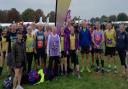Saffron Striders at the Cambridge Half Marathon.