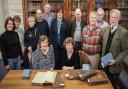 Gibson Library Society Committee Members and volunteers with members of the Saffron Walden Quaker Meeting and researchers who use the Quaker books.