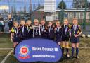 The girls of R A Butler Academy with their county trophy.