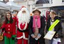 Jacqui Portway and Saffron Walden Young Carers fundraising last Christmas