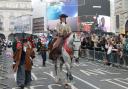Ida de Fouw from Saffron Walden on her horse Impune at the London New Year's Day Parade