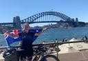 Claire Wyatt from Newport visited Sydney as part of her epic cycle ride across Australia