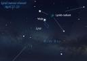 Lyrid meteor shower, April 22-23