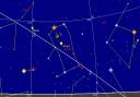 A map of what you can see in the night's sky on May 23 this year