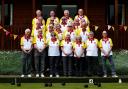 Great Chesterford Bowls Club show off their new kit for the 2023 season. Picture: GCBC