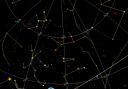 A map of the stars above Essex in September 2023