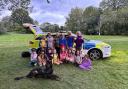 1st Thaxted Brownies met the Metropolitan Police and a search dog