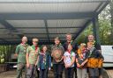 Winners of the Scout section with district commissioner Paul Thorogood