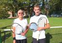 Dave Hancock and Guy Ellis were the finalists of the Philippa Francis Plate competition. Picture: CASTLE HILL TENNIS CLUB