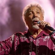 Sir Tom Jones on stage at his Heritage Live concert at Audley End.