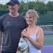 Tournament winners Maz Dowding and brother Patrick Berry