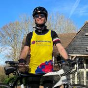 Anton Lavery is cycling across Essex and Hertfordshire during a seven day fundraiser