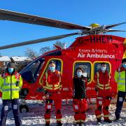Essex and Herts Air Ambulance crews still fly at Christmas, the charity said