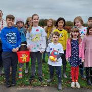 Debden Primary Academy has taken part in a whole school ramble for BBC Children In Need