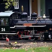 The steam train at Audley End Miniature Railway.