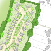 Artist's image of the proposed Clavering development