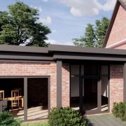 CGI of the proposed housing at the former Friends' School in Saffron Walden