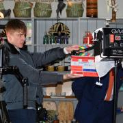 The film crew will be recording in Saffron Walden, Thaxted and Stansted Mountfitchet. They are seen here filming at The Shopkeeper Store in Great Dunmow