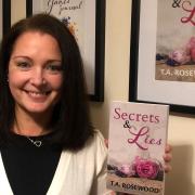 Saffron Walden author TA Rosewood with her new book called Secrets & Lies