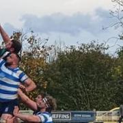 Charlie Potter claims another line-out for Saffron Walden against Wanstead.