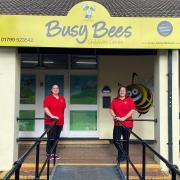 Rebecca Browne and Penni Purkhardt at Busy Bees