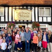 Villagers are opposing a fresh plan to build four new homes in the Coach and Horses pub garden in Newport. Picture: Will Durrant