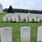 Guillemont Road Cemetery, Guillemont, France which has war graves including Saffron Walden's Charles Edward Ketteridge, 12th West Yorkshire Regiment
