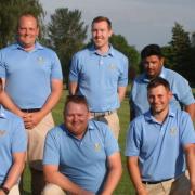 Cambridgeshire men's county golf team who beat Northants in their Anglian League opening match.