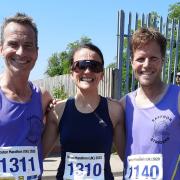 Jon Cooke, Claire Hall and Craig Dyce ran the Boston Marathon in Lincolnshire.