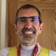 Marco Arcidiacono was one of two from Saffron Striders to run the Peterborough Marathon.