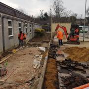 Work is ongoing to create the new Crocus Medical Centre at Saffron Walden Community Hospital